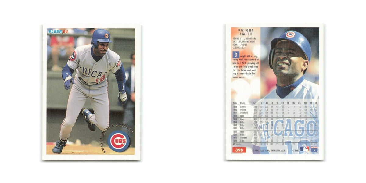 Dwight Smith 1994 Fleer #398 Chicago Cubs Baseball Card NM