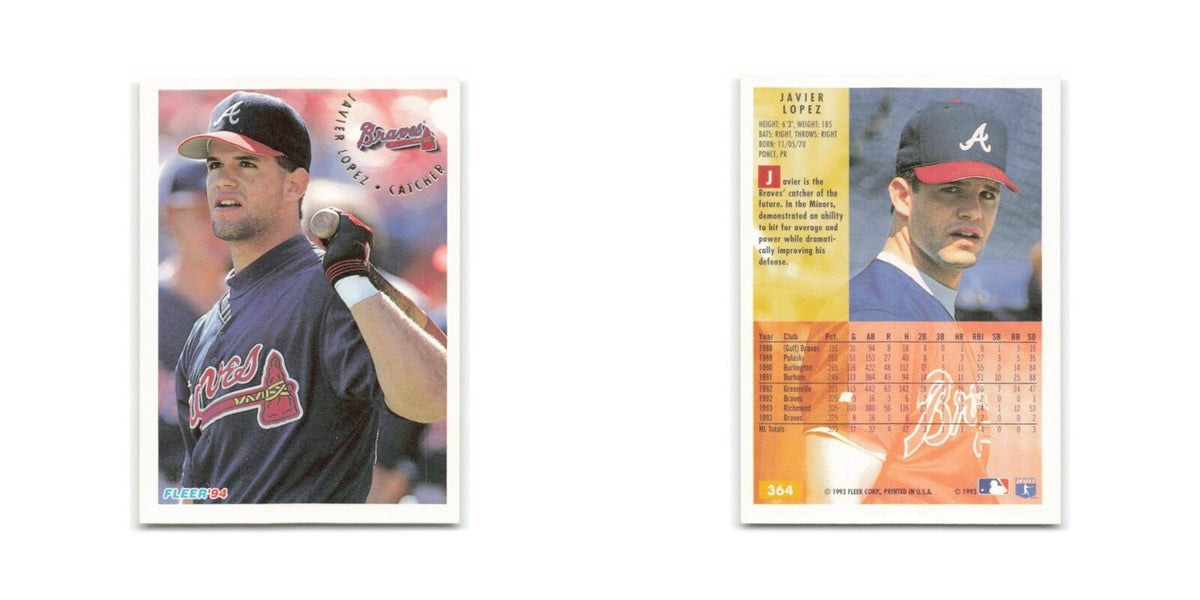 Javy Lopez 1994 Fleer #364 Atlanta Braves Baseball Card NM