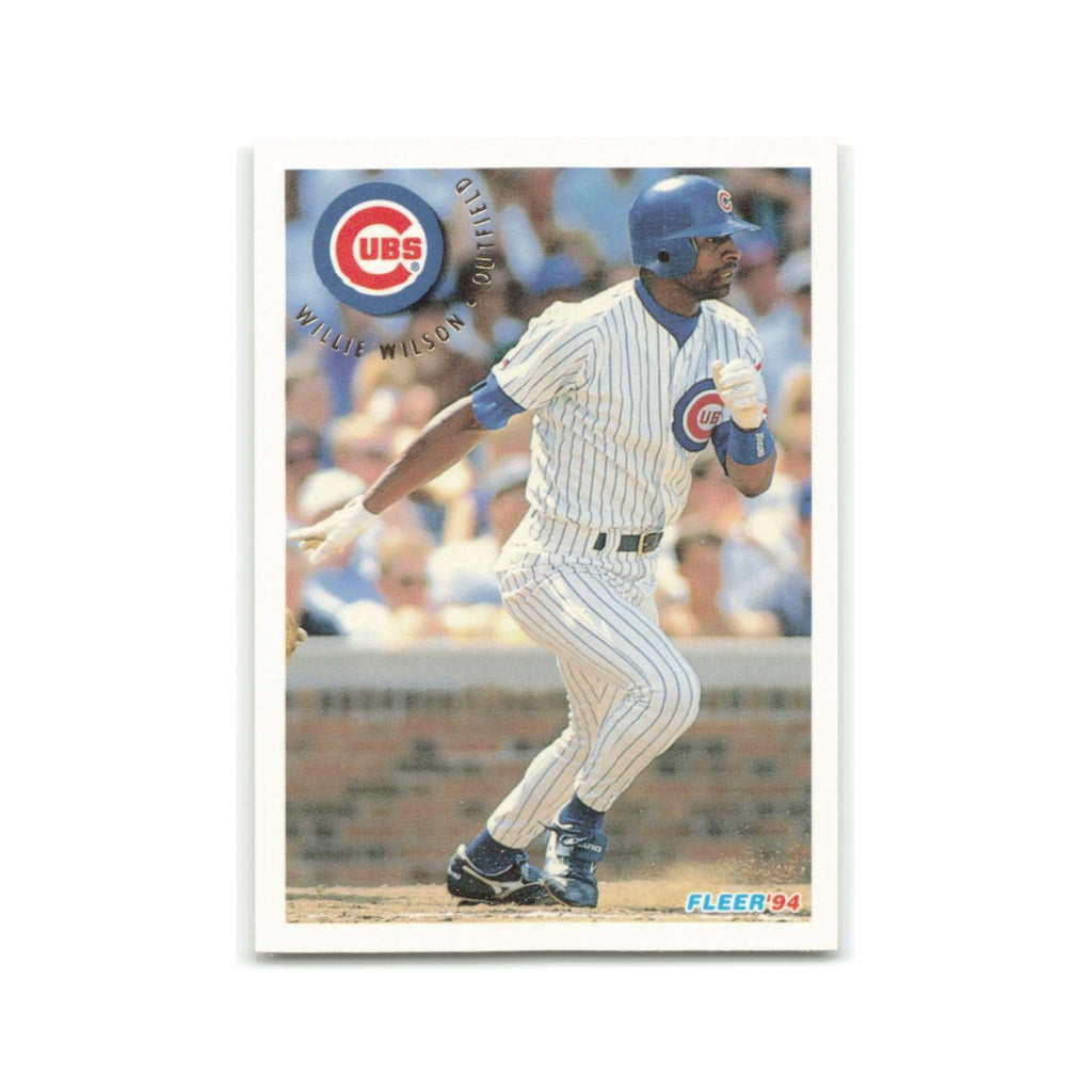 Willie Wilson 1994 Fleer #402 Chicago Cubs Baseball Card NM