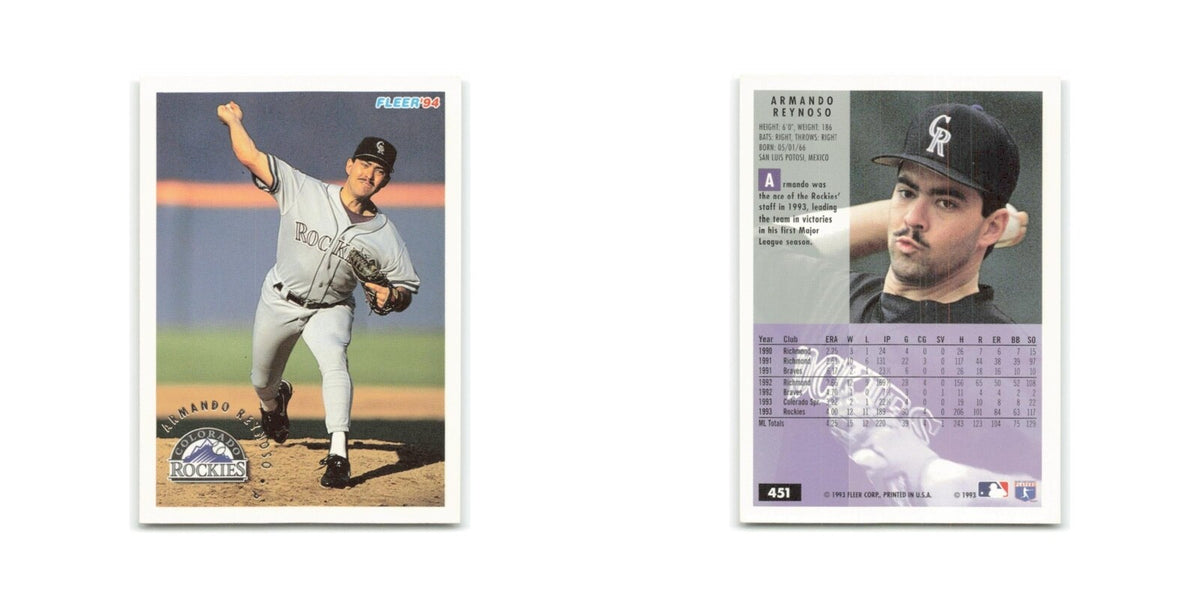 Armando Reynoso 1994 Fleer #451 Colorado Rockies Baseball Card NM