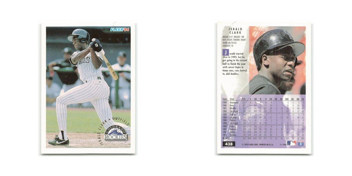 Jerald Clark 1994 Fleer #438 Colorado Rockies Baseball Card NM