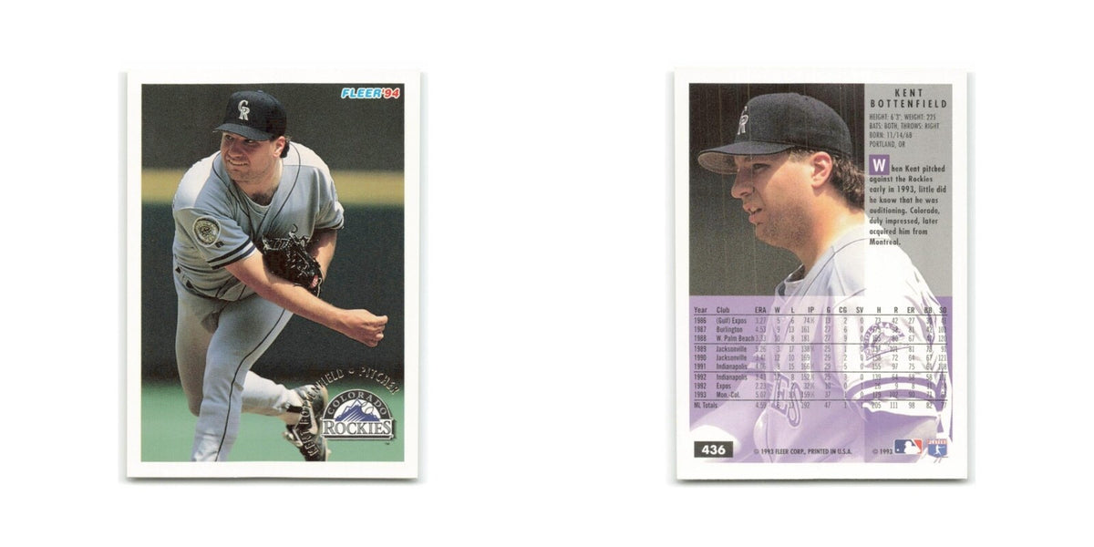 Kent Bottenfield 1994 Fleer #436 Colorado Rockies Baseball Card NM