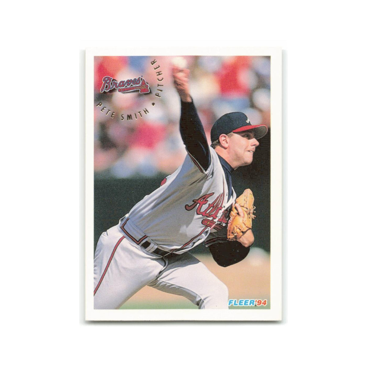 Pete Smith 1994 Fleer #374 Atlanta Braves Baseball Card NM