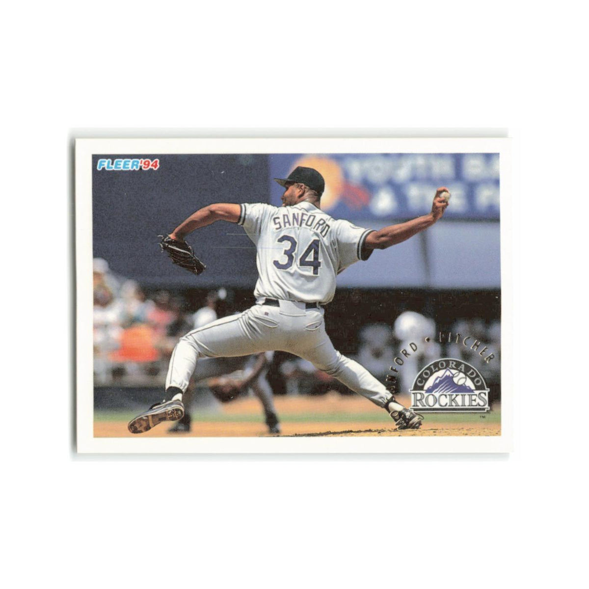 Mo Sanford 1994 Fleer #453 Colorado Rockies Baseball Card NM