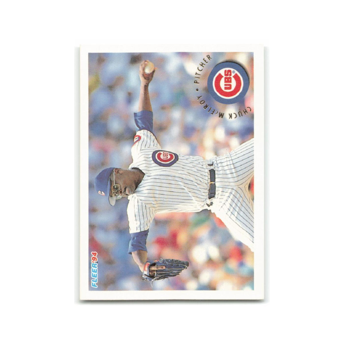 Chuck McElroy 1994 Fleer #390 Chicago Cubs Baseball Card NM