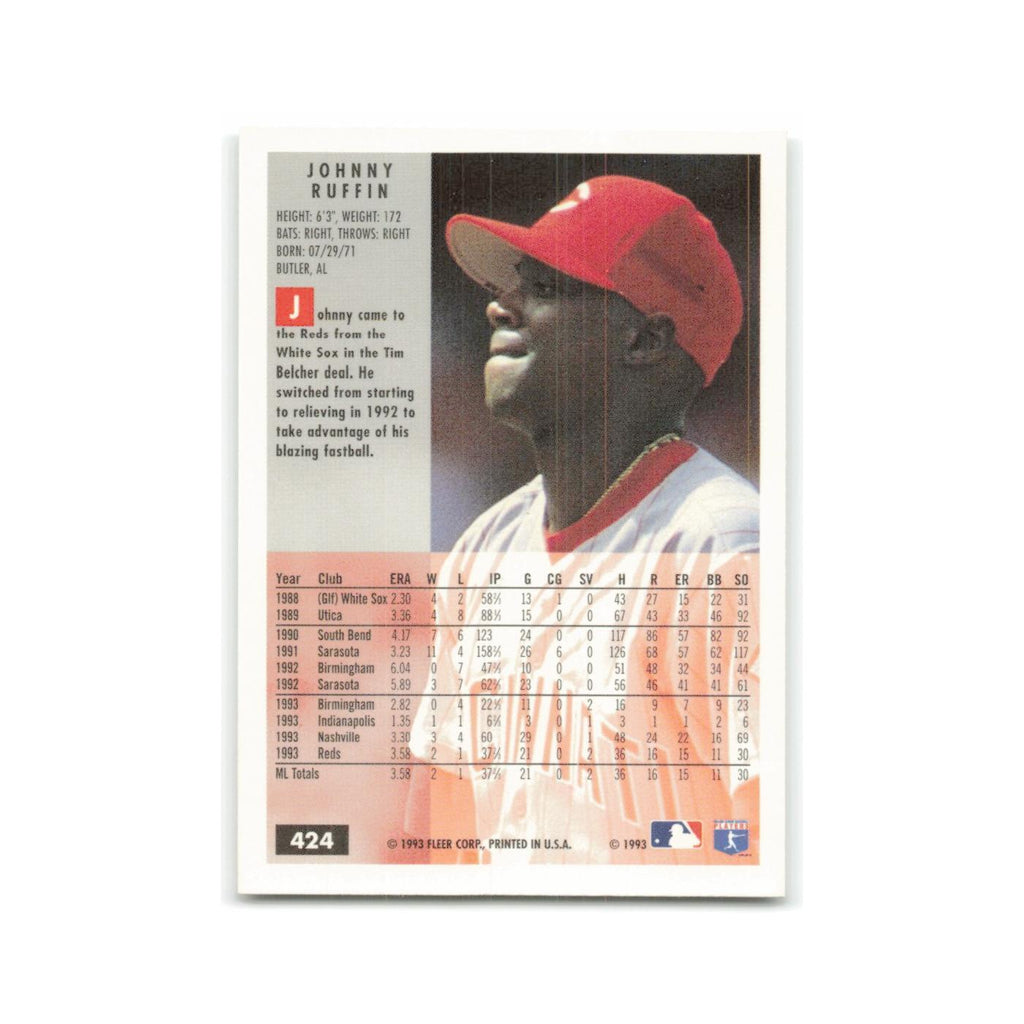 Johnny Ruffin 1994 Fleer #424 Cincinnati Reds Baseball Card NM