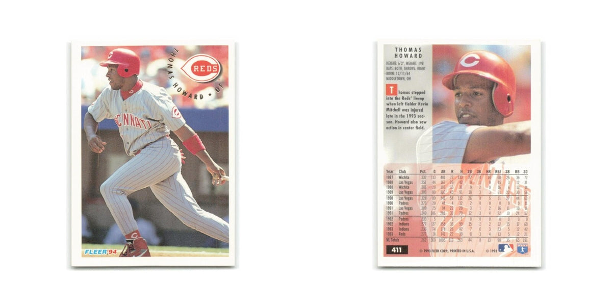 Thomas Howard 1994 Fleer #411 Cincinnati Reds Baseball Card NM