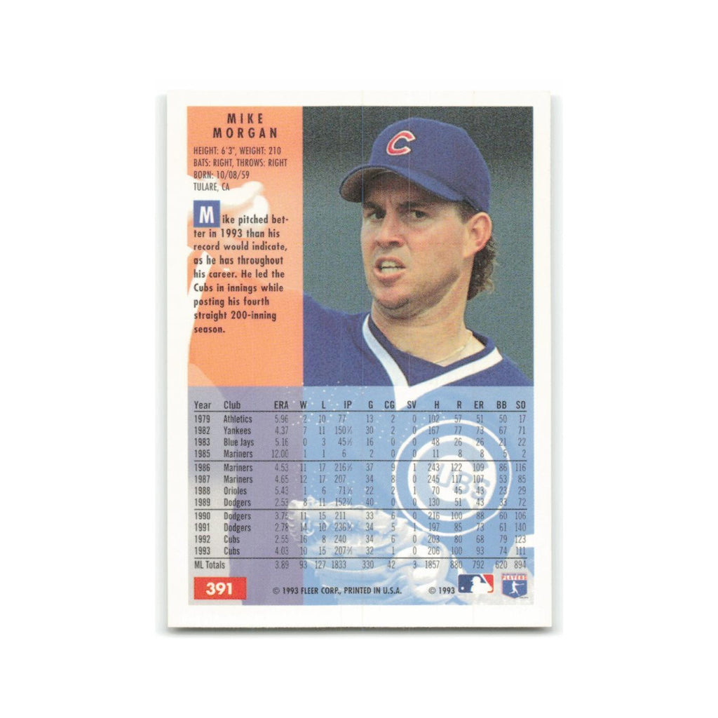Mike Morgan 1994 Fleer #391 Chicago Cubs Baseball Card NM