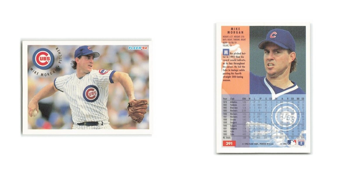 Mike Morgan 1994 Fleer #391 Chicago Cubs Baseball Card NM