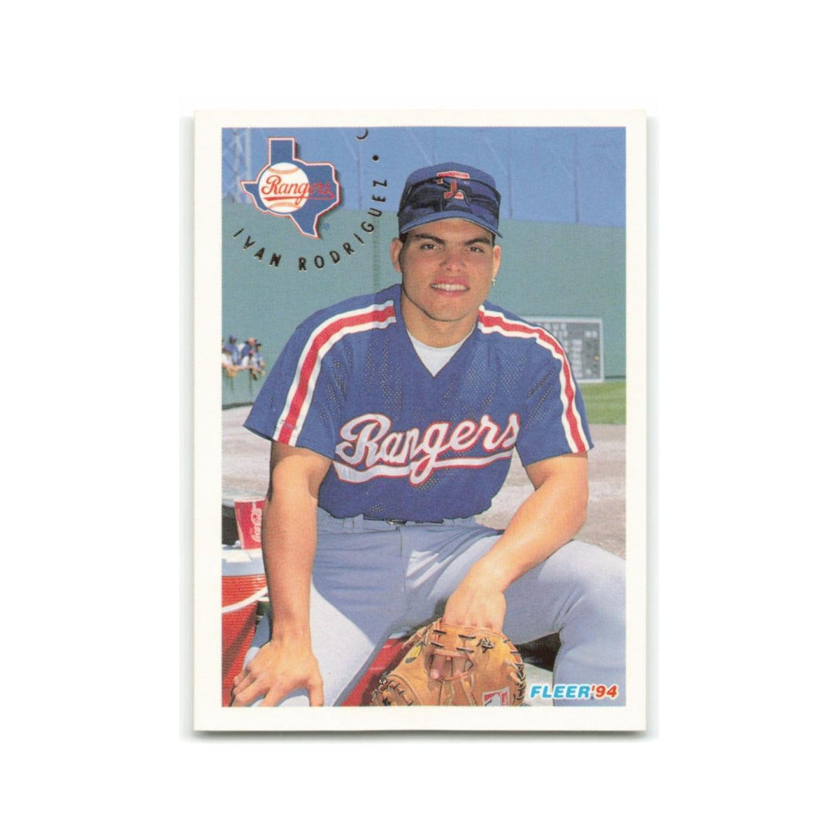 Ivan Rodriguez 1994 Fleer #319 Texas Rangers Baseball Card NM