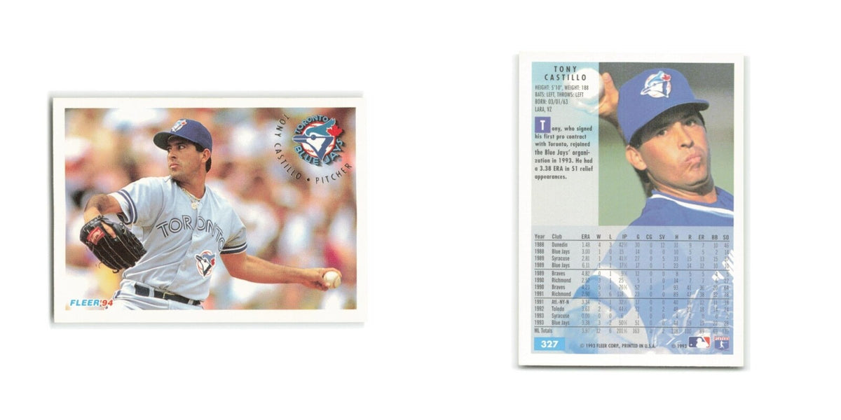 Tony Castillo 1994 Fleer #327 Toronto Blue Jays Baseball Card NM