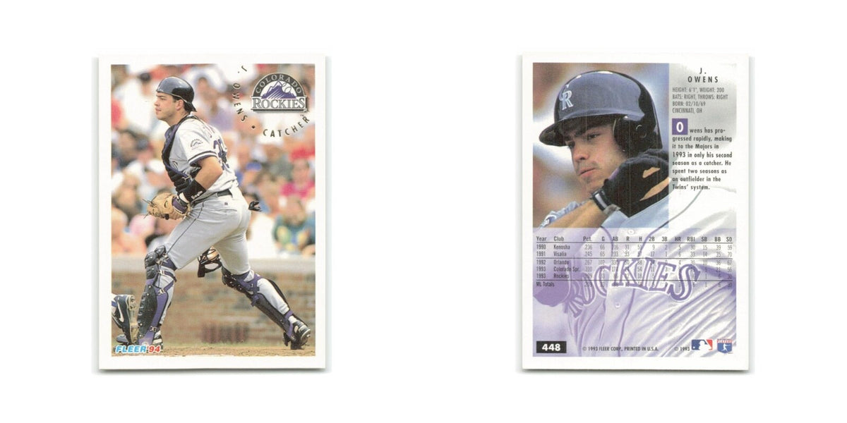 J. Owens 1994 Fleer #448 Colorado Rockies Baseball Card NM