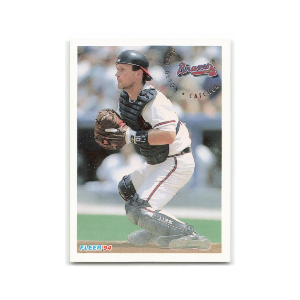 Greg Olson 1994 Fleer #370 Atlanta Braves Baseball Card NM