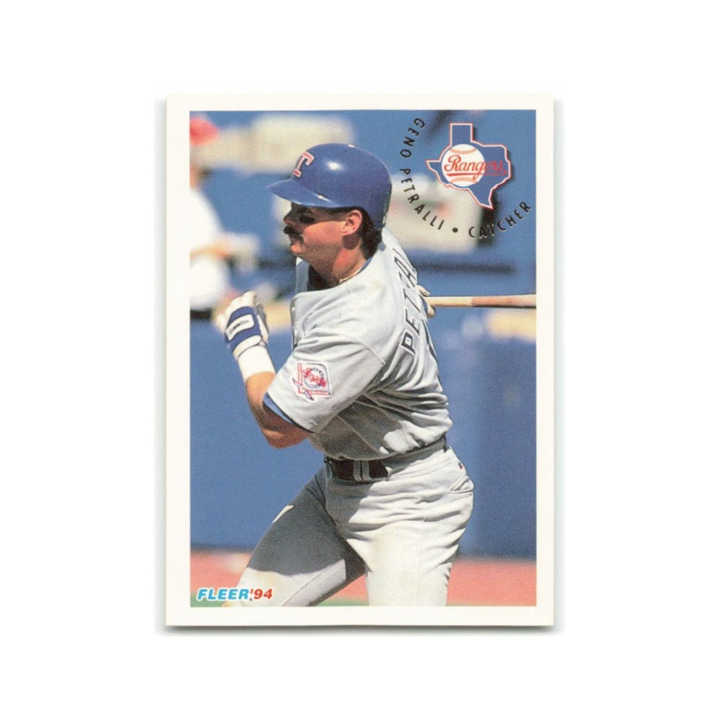 Geno Petralli 1994 Fleer #317 Texas Rangers Baseball Card NM