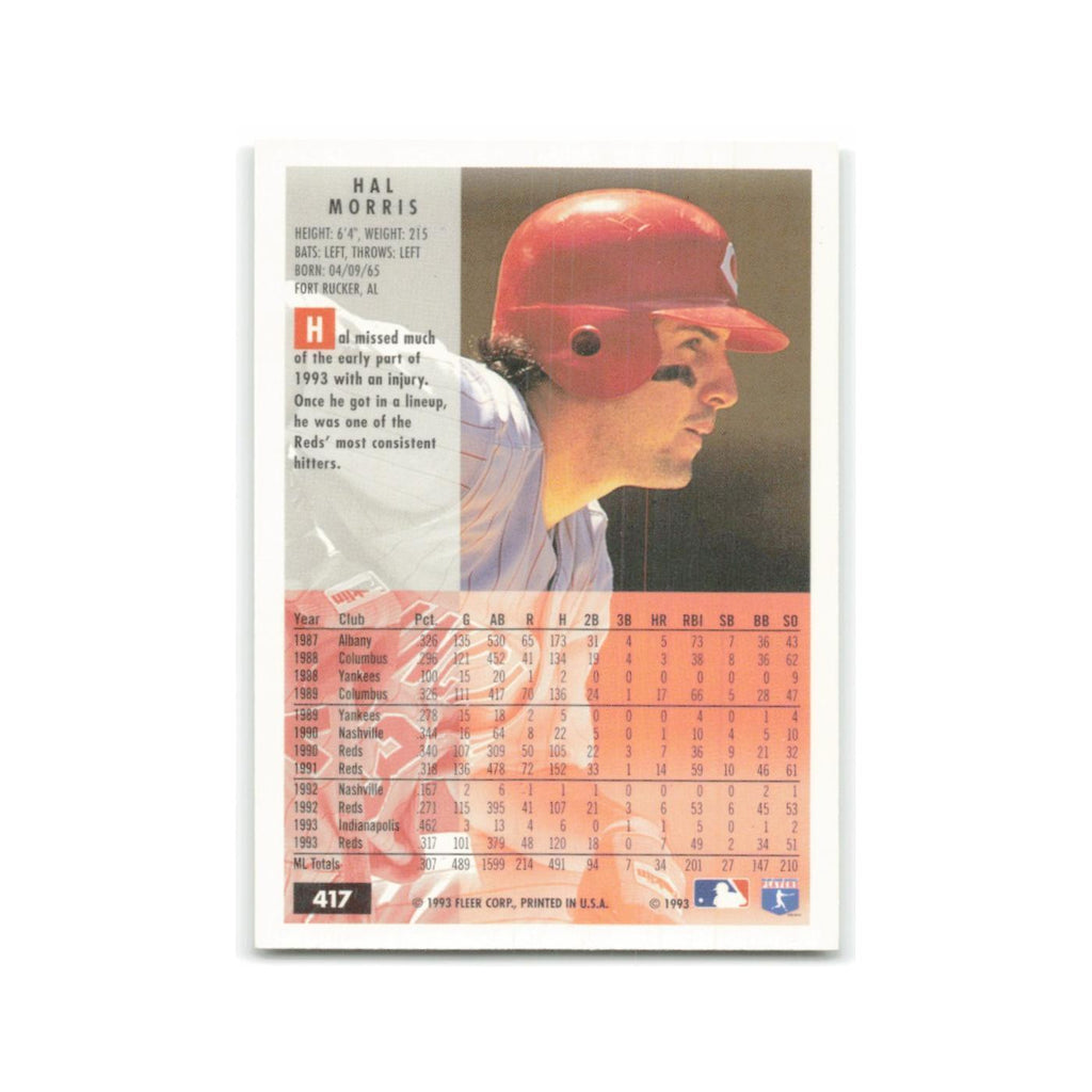 Hal Morris 1994 Fleer #417 Cincinnati Reds Baseball Card NM