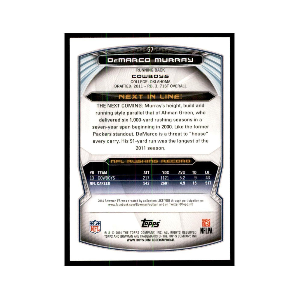 2014 Bowman DeMarco Murray Football Cards #57