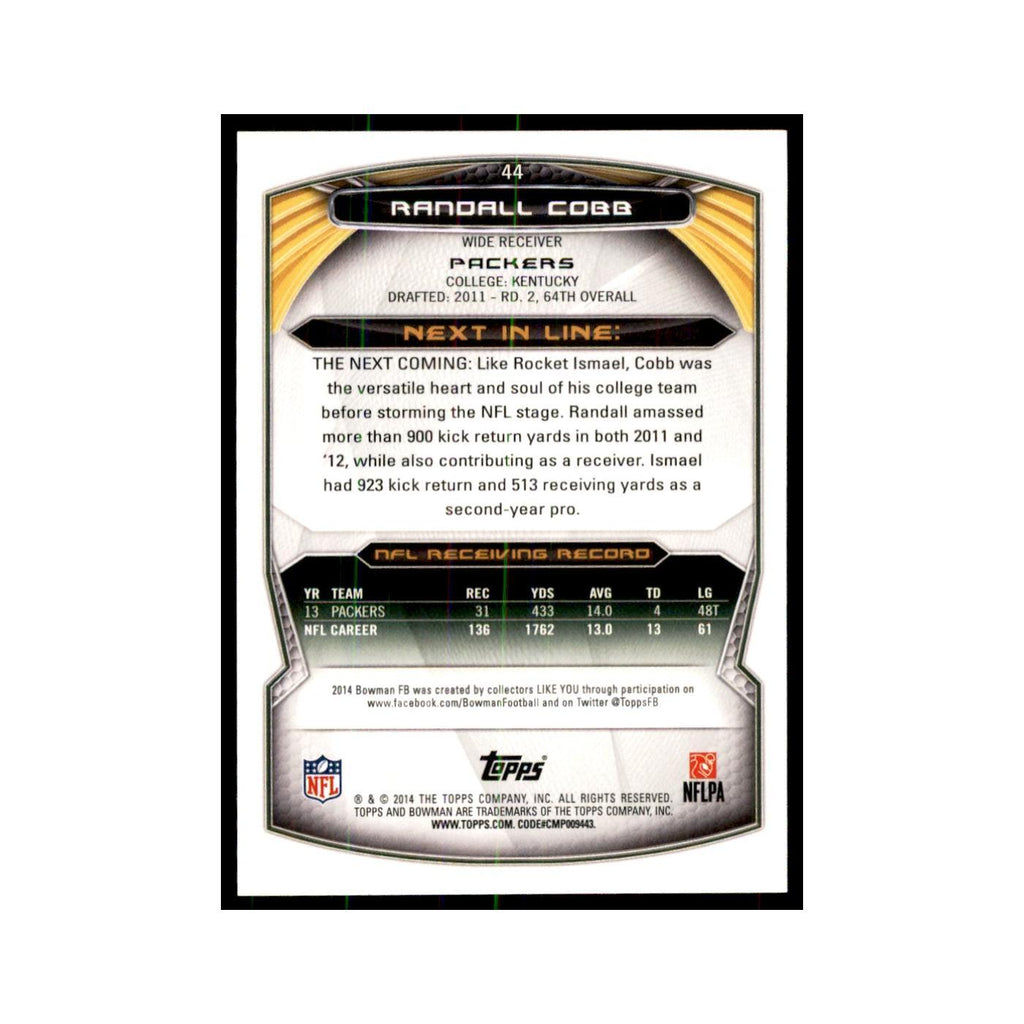 2014 Bowman Randall Cobb Football Cards #44