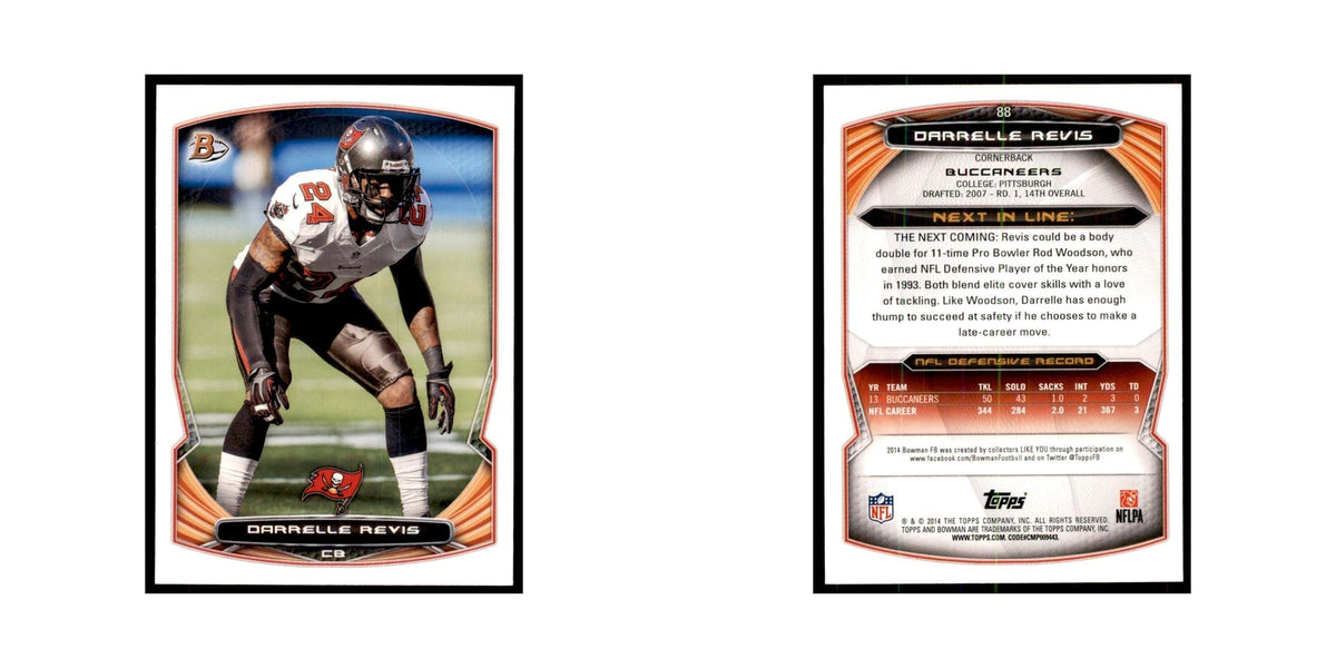 2014 Bowman Darrelle Revis Football Cards #88