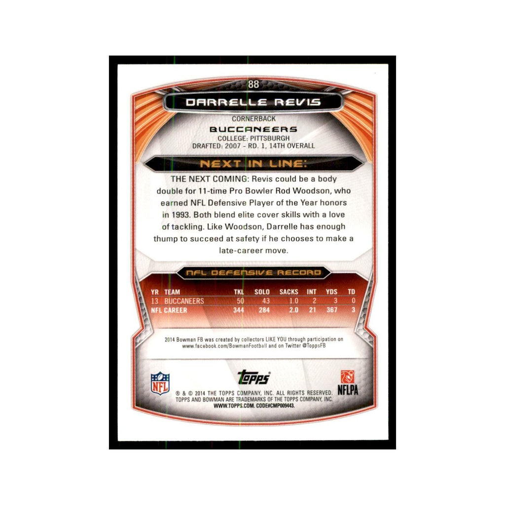 2014 Bowman Darrelle Revis Football Cards #88