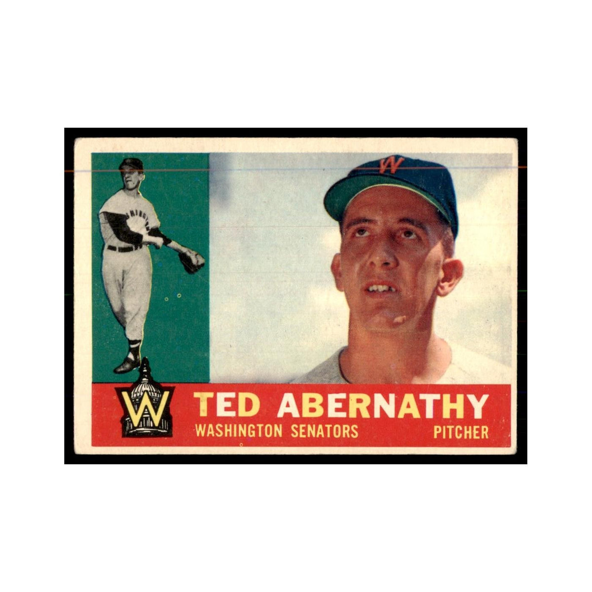 1960 Topps Ted Abernathy Baseball Cards #334