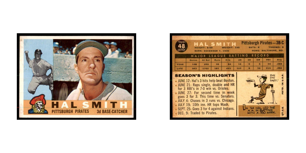 1960 Topps Hal Smith Baseball Cards #48