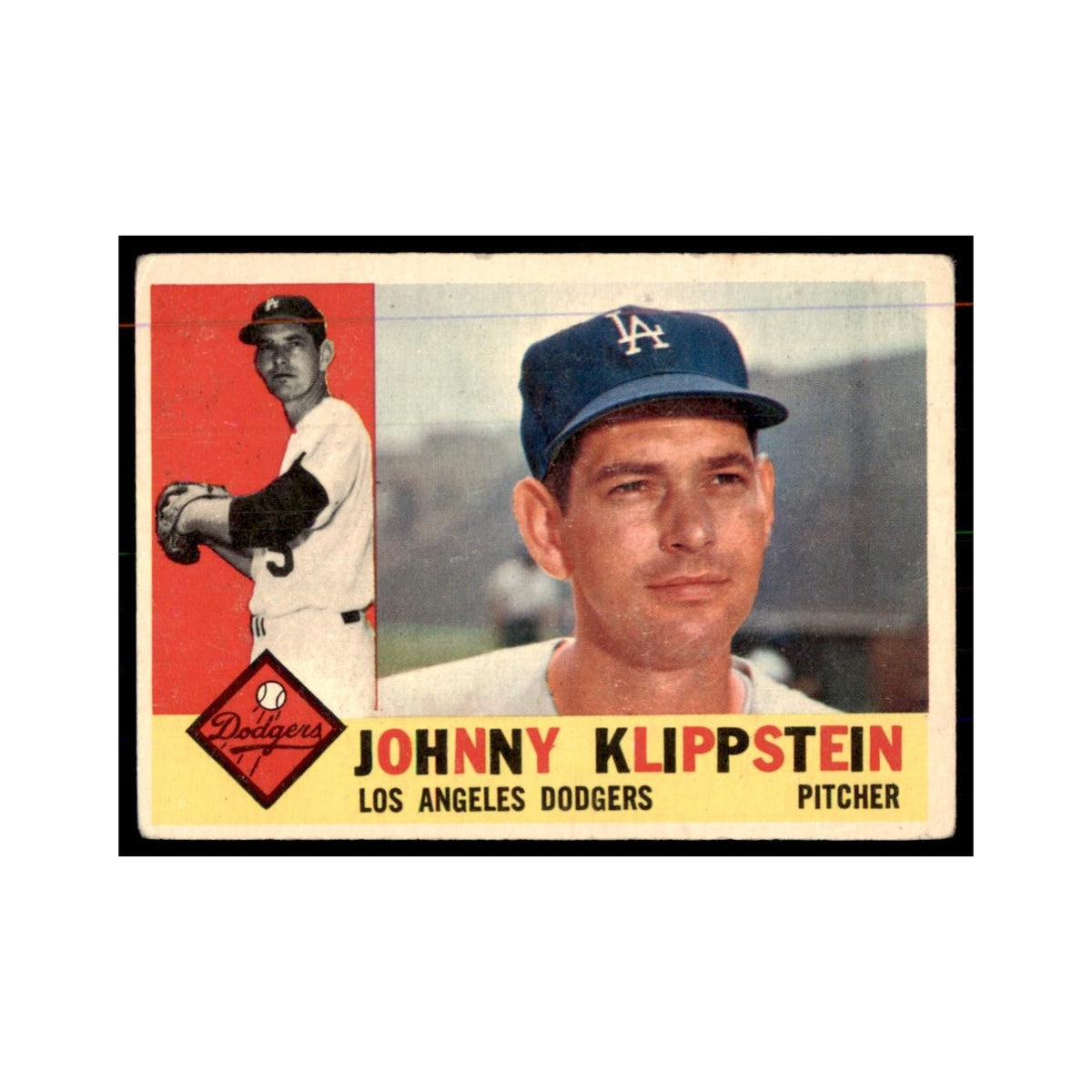 1960 Topps Johnny Klippstein Baseball Cards #191