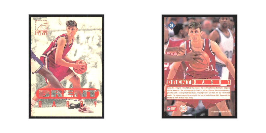 1996 Score Board Brent Barry #94