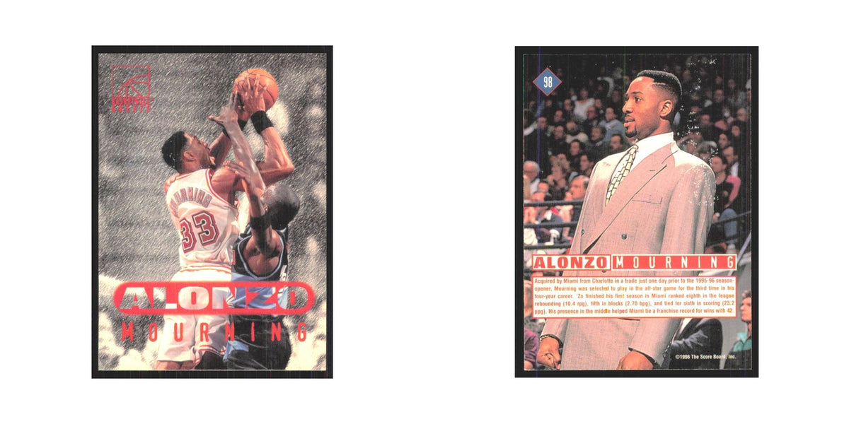 1996 Score Board Alonzo Mourning #98