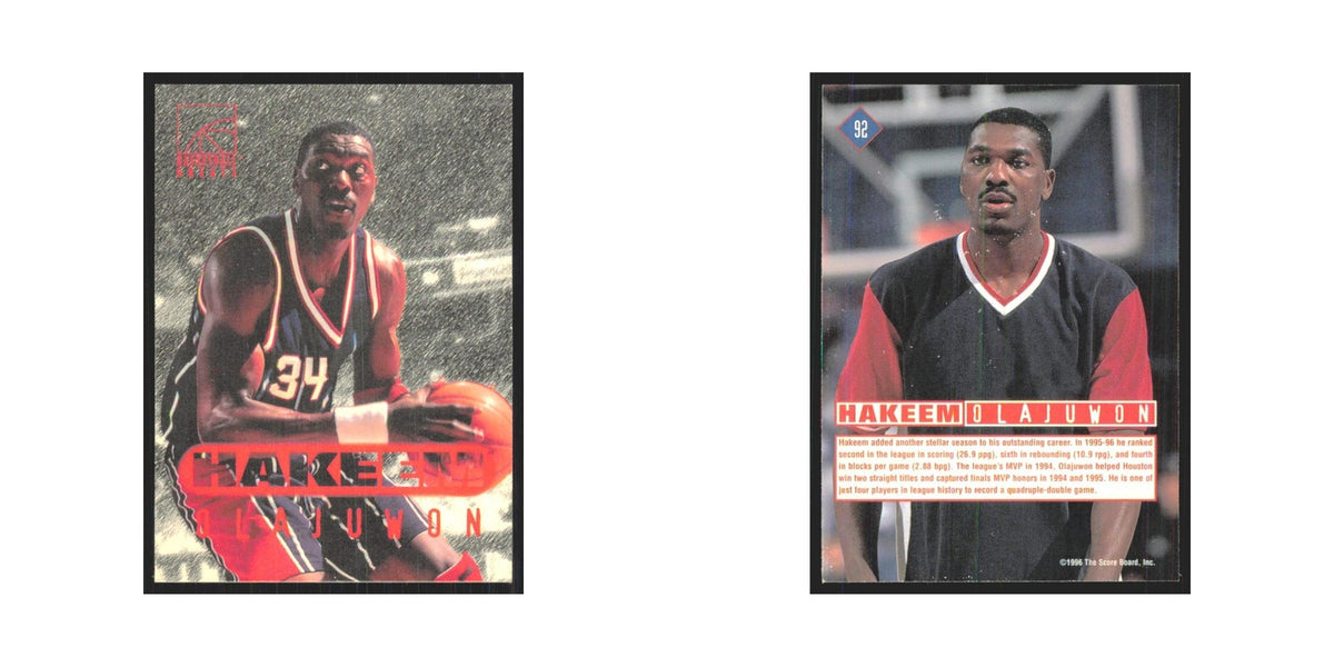 1996 Score Board Hakeem Olajuwon #92