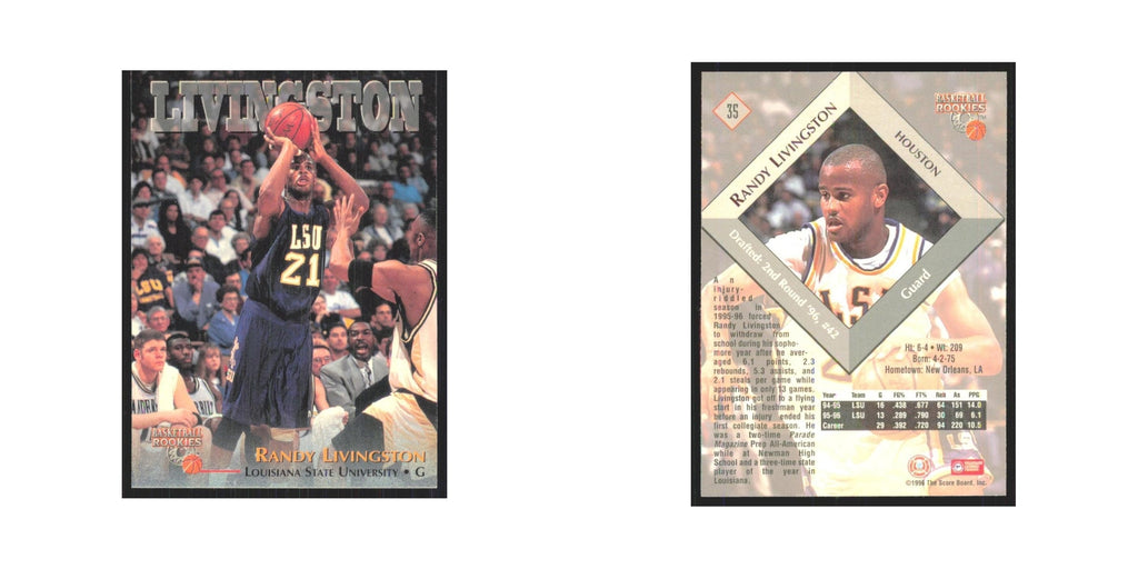 1996 Score Board Randy Livingston RC #35