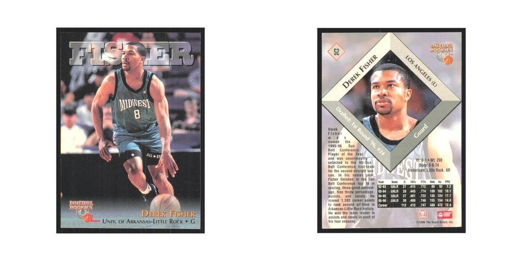 1996 Score Board Derek Fisher RC #52
