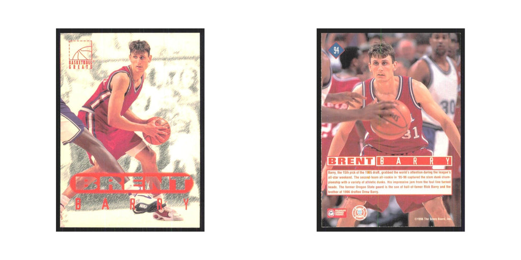 1996 Score Board Brent Barry #94