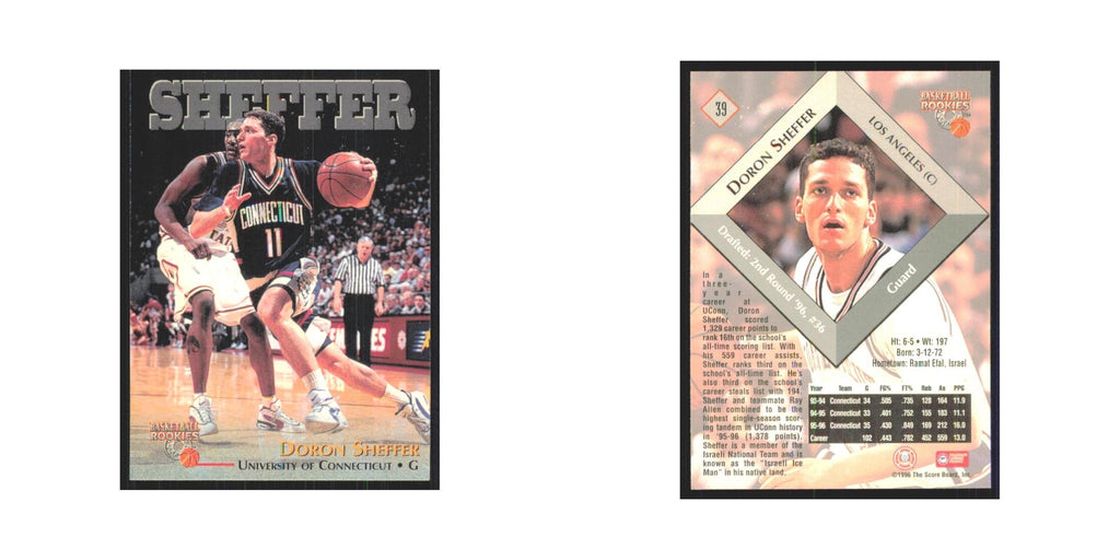 1996 Score Board Doron Sheffer RC #39