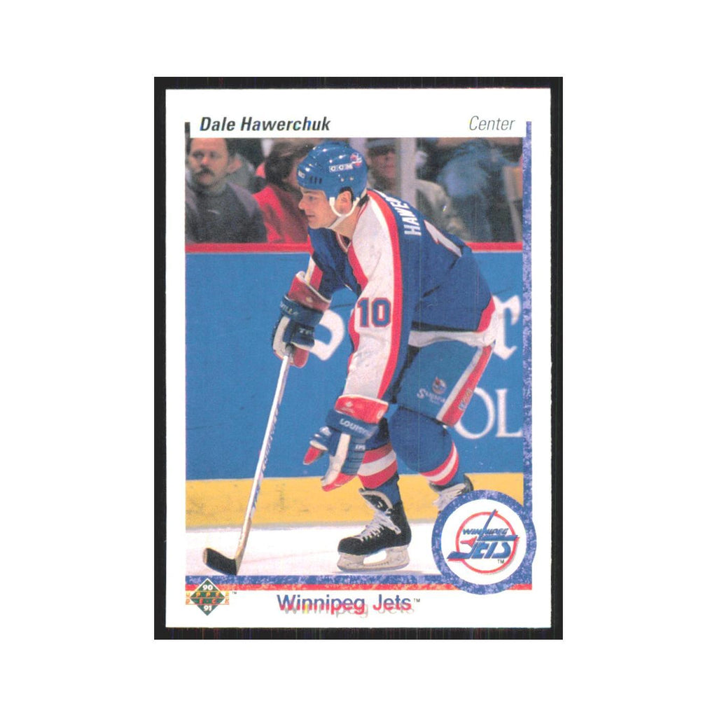 Dale Hawerchuk 1990 Upper Deck #53 Winnipeg Jets Hockey Card NM