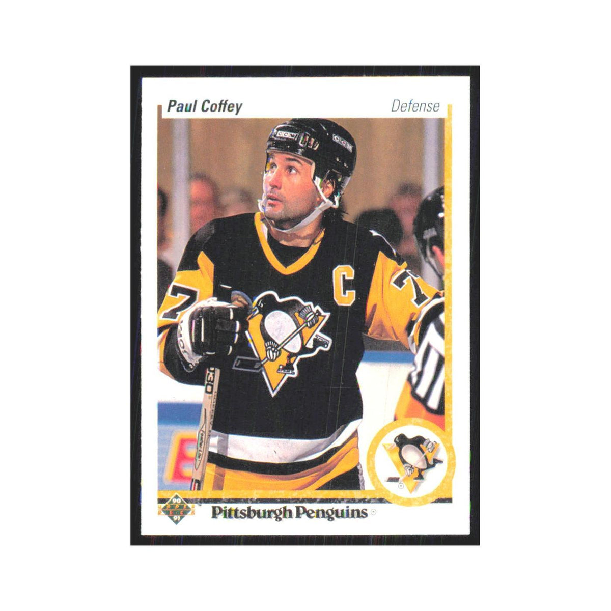 Paul Coffey 1990 Upper Deck #124 Pittsburgh Penguins Hockey Card NM