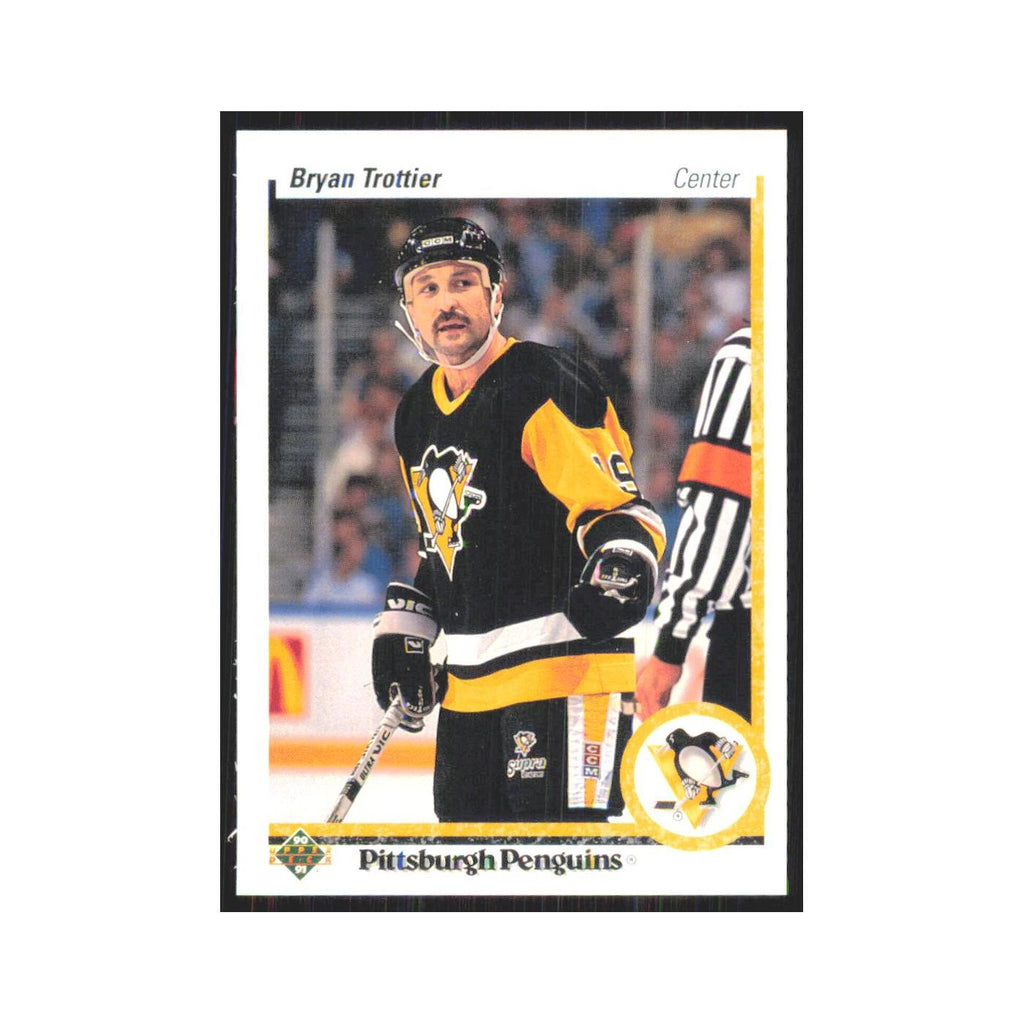 Bryan Trottier 1990 Upper Deck #425 Pittsburgh Penguins Hockey Card NM