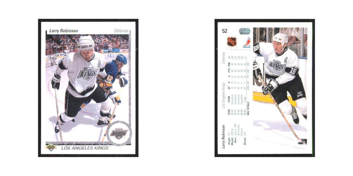 Larry Robinson 1990 Upper Deck #52 Los Angeles Kings Hockey Card NM