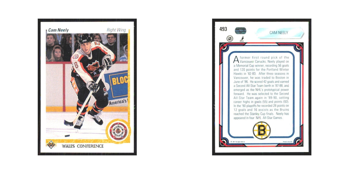 Cam Neely 1990 Upper Deck #493 Boston Bruins Hockey Card NM