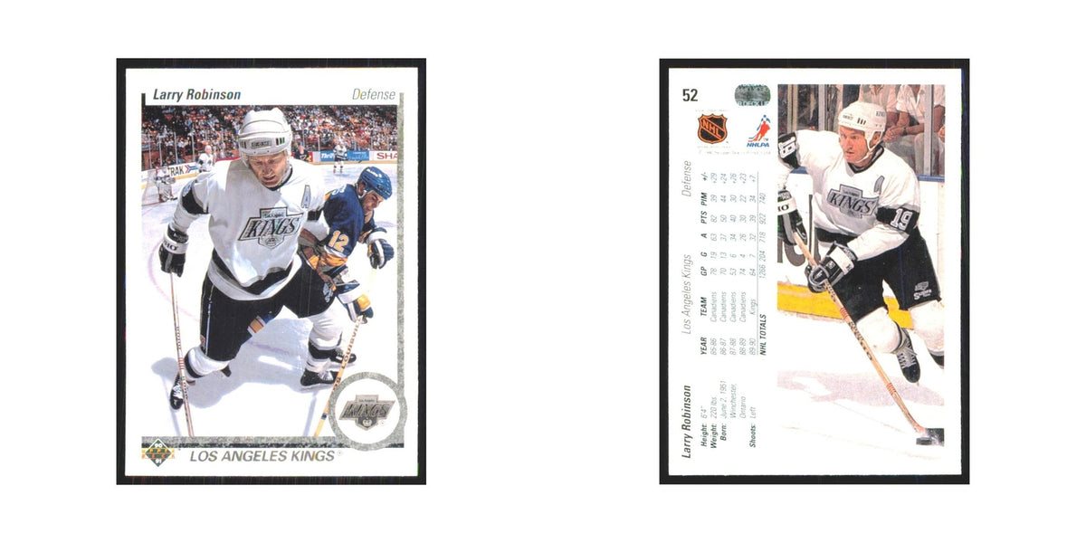 Larry Robinson 1990 Upper Deck #52 Los Angeles Kings Hockey Card NM