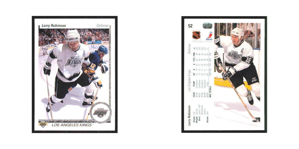 Larry Robinson 1990 Upper Deck #52 Los Angeles Kings Hockey Card NM