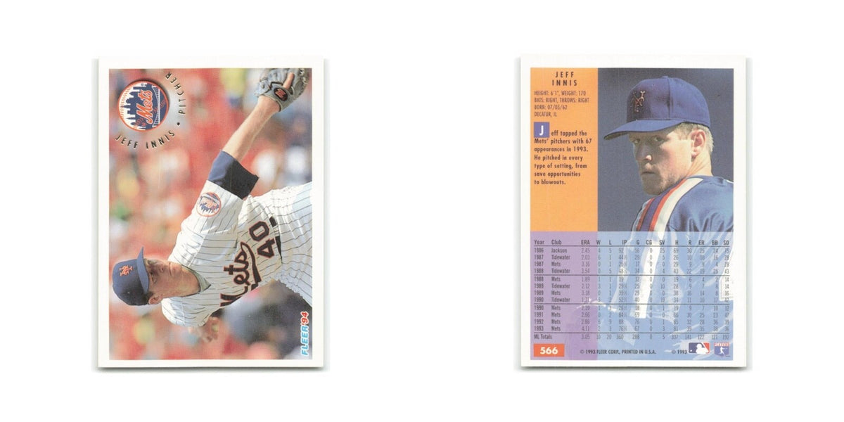 Jeff Innis 1994 Fleer #566 New York Mets Baseball Card NM