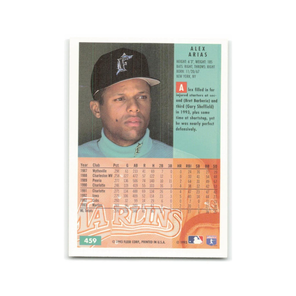 Alex Arias 1994 Fleer #459 Florida Marlins Baseball Card NM