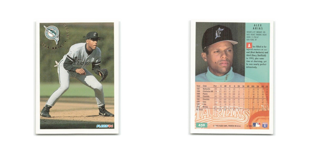 Alex Arias 1994 Fleer #459 Florida Marlins Baseball Card NM