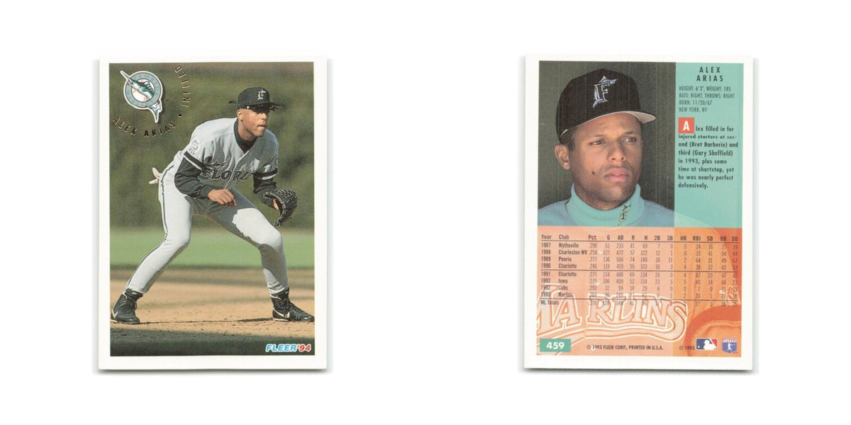 Alex Arias 1994 Fleer #459 Florida Marlins Baseball Card NM