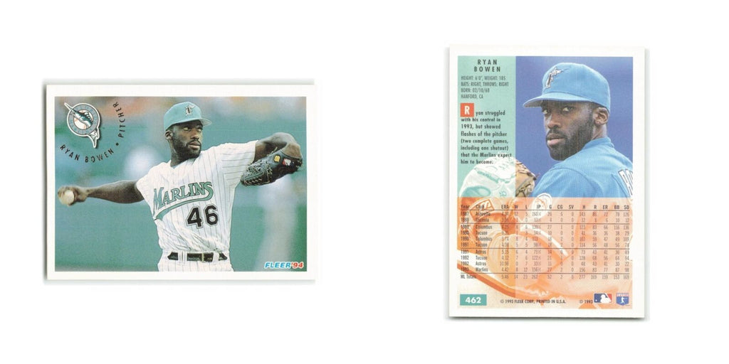 Ryan Bowen 1994 Fleer #462 Florida Marlins Baseball Card NM