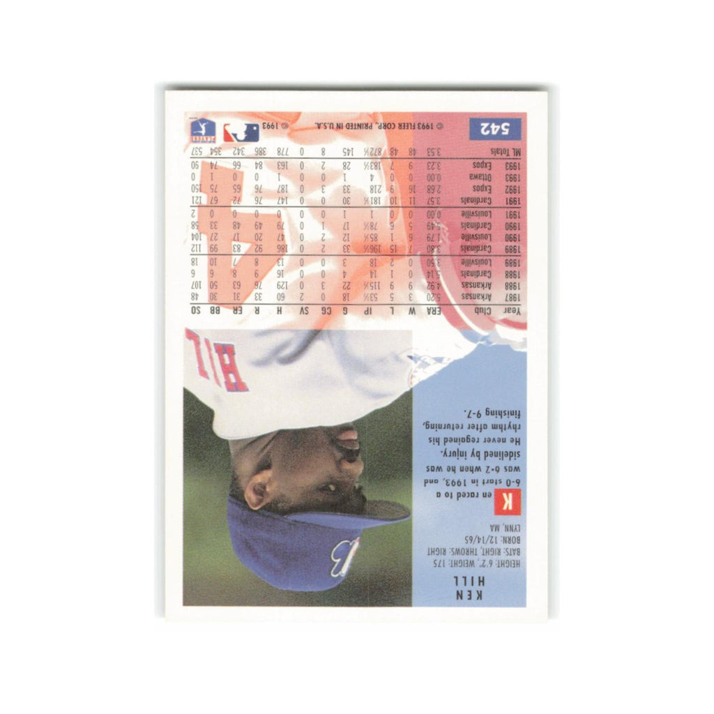Ken Hill 1994 Fleer #542 Montreal Expos Baseball Card NM