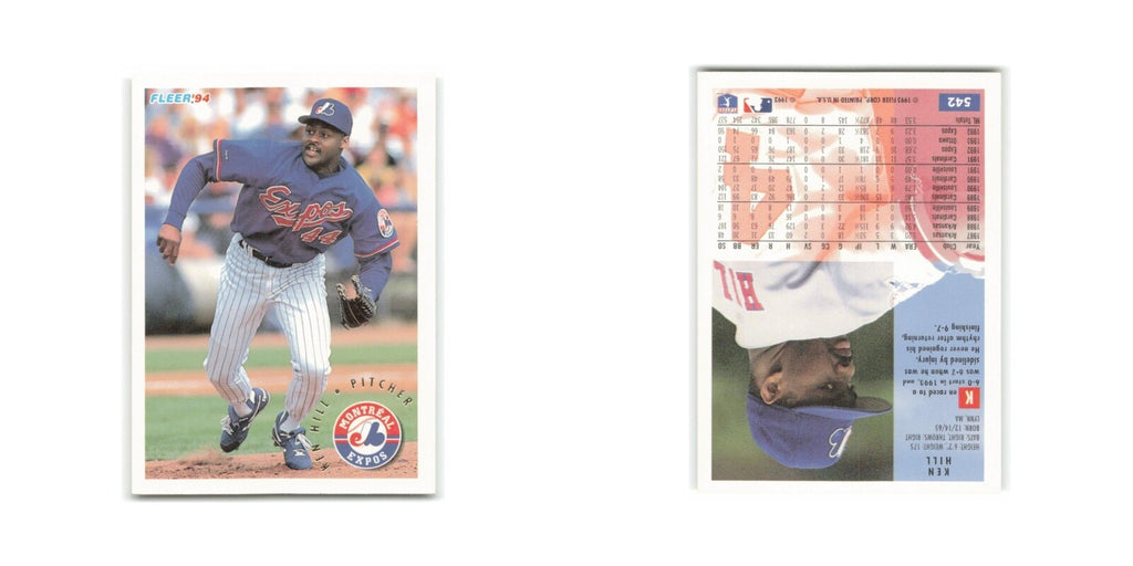 Ken Hill 1994 Fleer #542 Montreal Expos Baseball Card NM