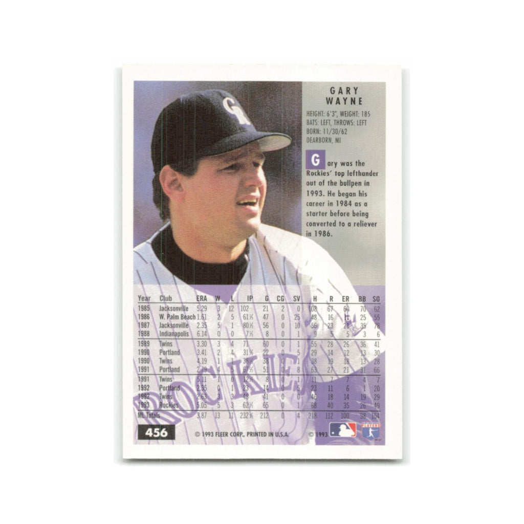 Gary Wayne 1994 Fleer #456 Colorado Rockies Baseball Card NM
