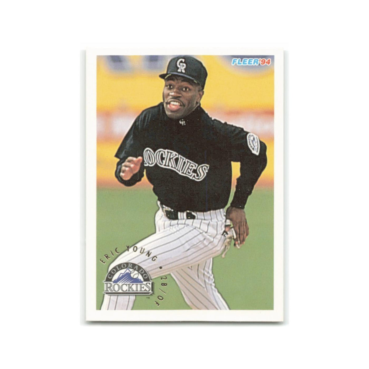 Eric Young 1994 Fleer #457 Colorado Rockies Baseball Card NM