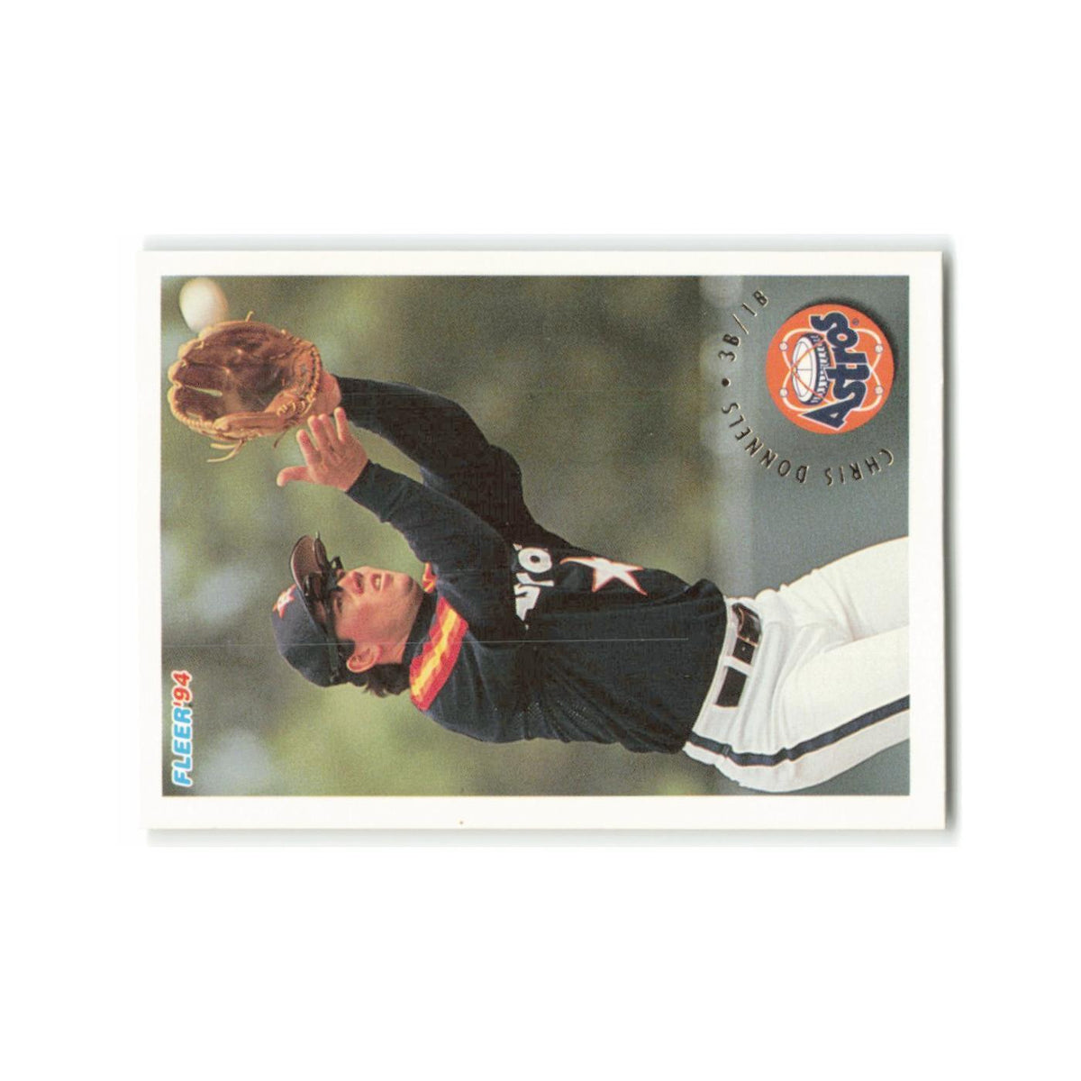 Chris Donnels 1994 Fleer #488 Houston Astros Baseball Card NM